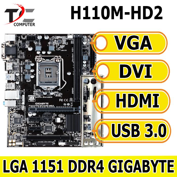 Gambar Mainboard H110 Socket 1151 DDR4 - GIGABYTE - H110M-HD2 dari TECH COMP JAYA undefined Tokopedia