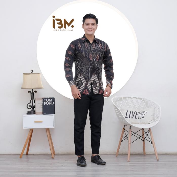 Gambar NEW !! Kemeja Batik Casual & Formal SLIMFIT (INDO BATIK MALL) - Hitam, XL dari Indo Batik Mall undefined Tokopedia