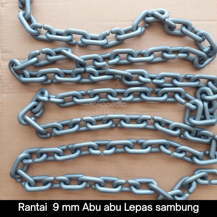 Gambar Rantai Plastik tebal 9 mm Rantai Antrian / Baju / Rantai Talang - Abu-abu dari Rejeki Hardware undefined Tokopedia