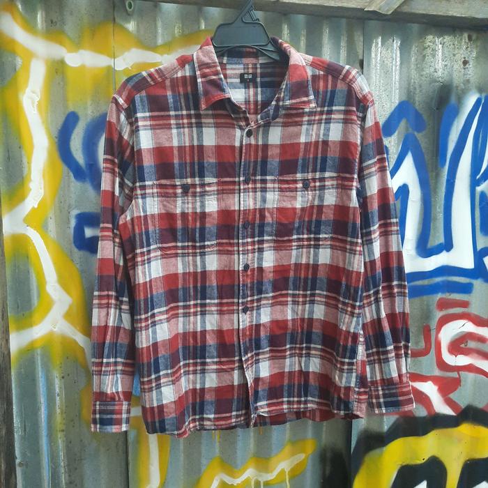 Gambar kemeja flanel uniqlo size S dari angga permana69 undefined Tokopedia