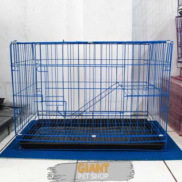 Gambar [Grosir] KANDANG Kucing Size XL 76 | KANDANG Besi Lipat Tingkat 1 - Biru, Bubble dari Giant Pet Shop Depok undefined Tokopedia