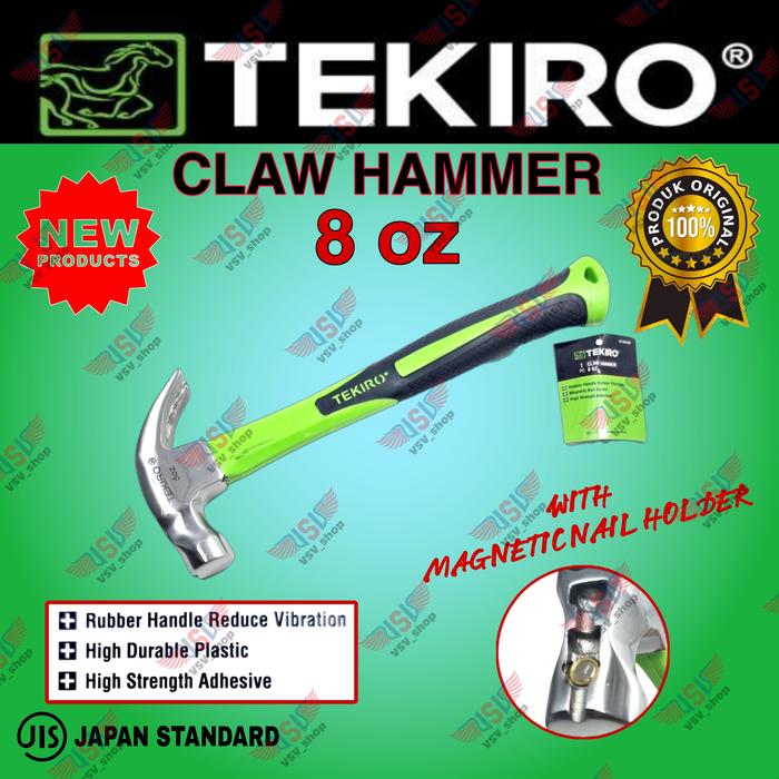 BOSCH 225G Claw Hammer Precise Carbon Steel Head, Ergonomic Soft Grip - View #6