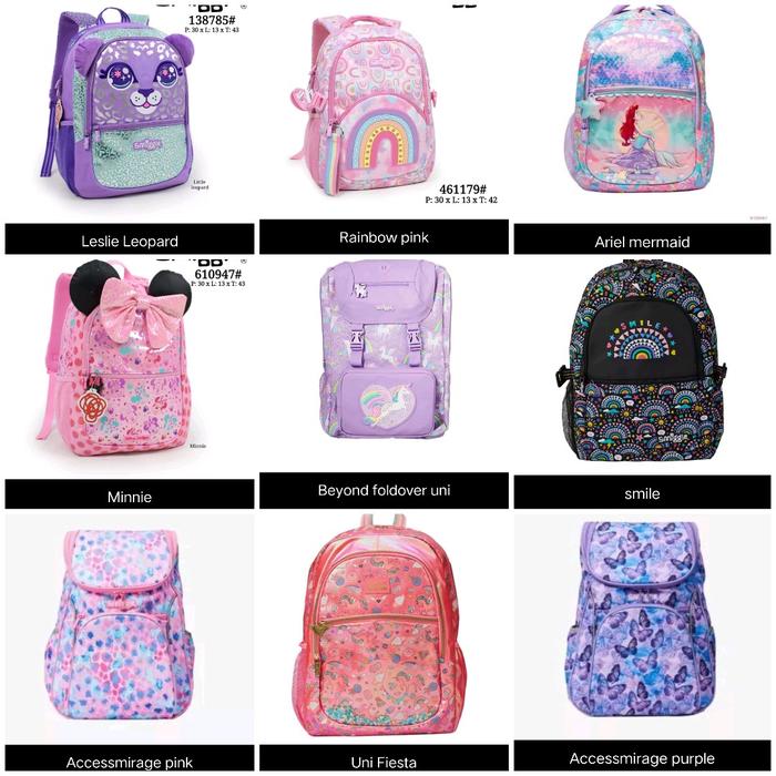 Nice Smiggle Leopard Backpacks Ransel Smiggle Backpack Pencil Case