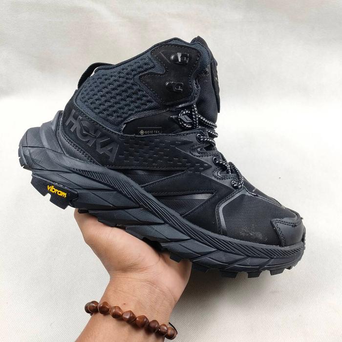 Gambar Sepatu Hiking Hoka Anacapa GTX Full Black - Hitam, 39 dari D Army Shoes undefined Tokopedia