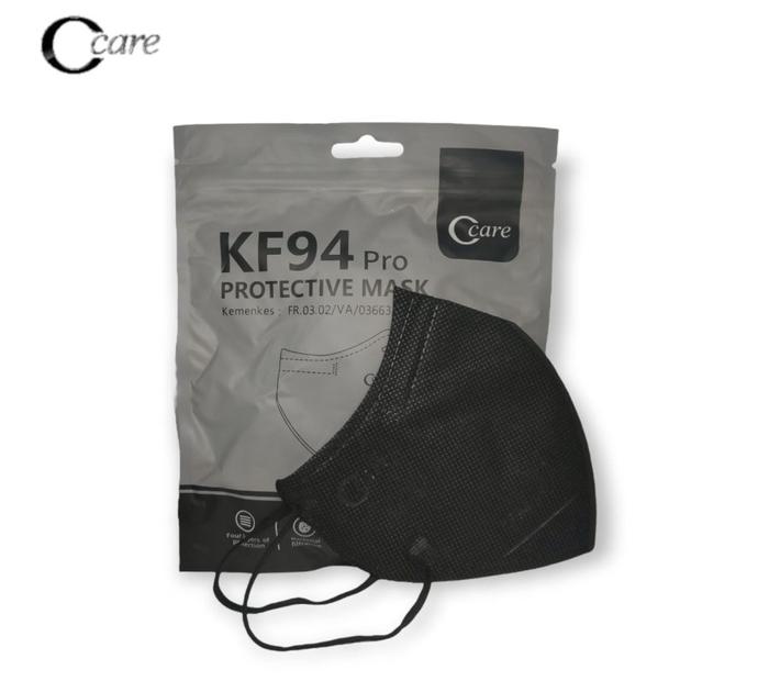 Gambar Masker KF 94 C care Hitam Isi 10Pcs Perpack - KF PRO HITAM dari Coolpad.Health undefined Tokopedia