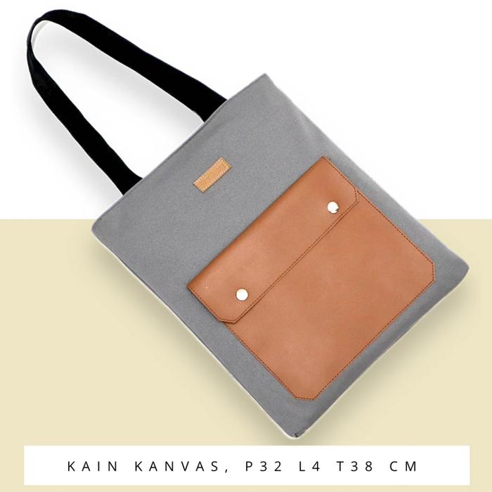 Gambar Tas Totebag Kuliah - e dari Yimshop undefined Tokopedia