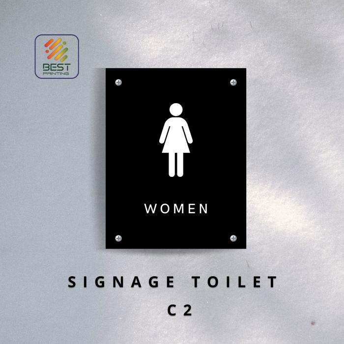 Gambar Custom Signage Toilet | Papan Restroom Print UV - C2 dari BEST Printing Indonesia undefined Tokopedia