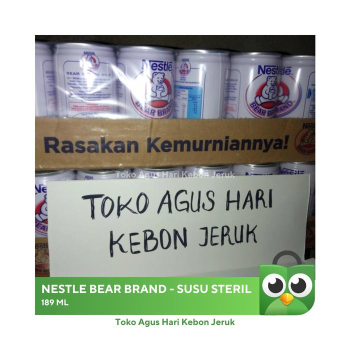 Gambar Susu Beruang Bear Brand Kaleng 189 ml, 1 dus isi 30 klg, susu steril dari Toko Agus Hari Kebun Jeruk undefined Tokopedia