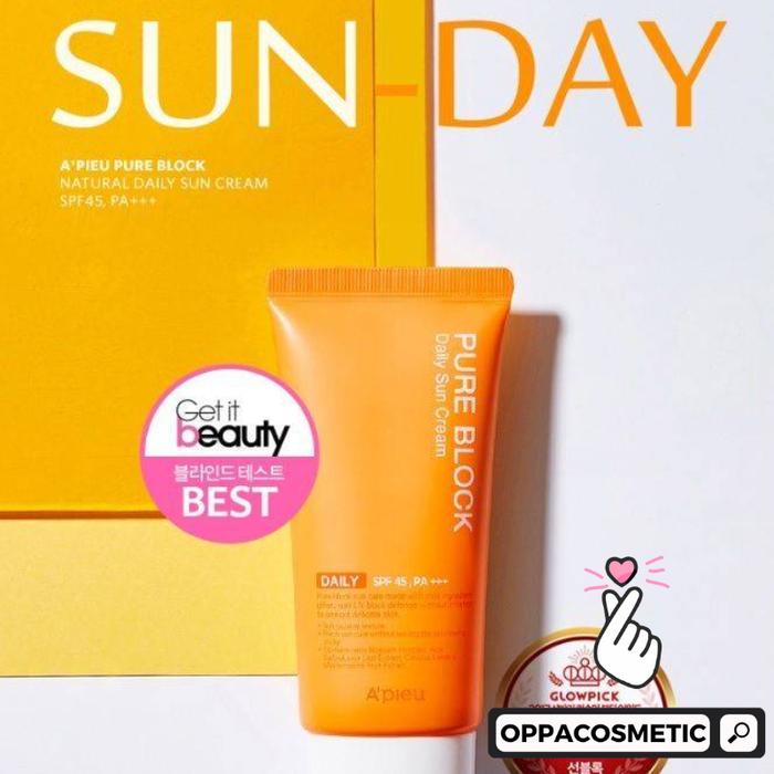 Gambar APIEU Pure Block Sun Cream 50ml/100ml - Daily 100ml dari oppacosmetic undefined Tokopedia