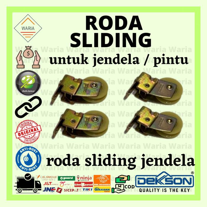 Gambar Roda Sliding Door & Sliding Window Dekson atau Roda Sliding Besar - window(jendela) dari WARIA SHOP undefined Tokopedia
