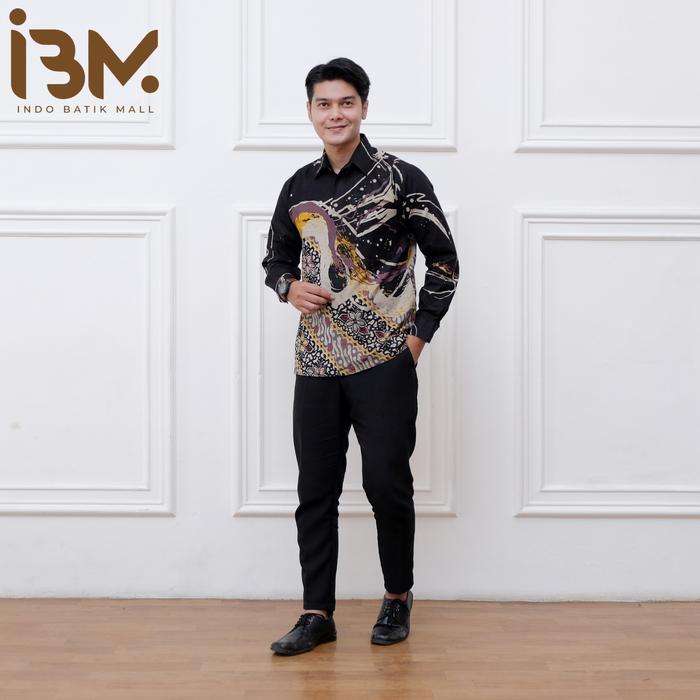 Gambar NEW !! Kemeja Batik Casual & Formal REGULER (INDO BATIK MALL) - Kuning, M dari Indo Batik Mall undefined Tokopedia