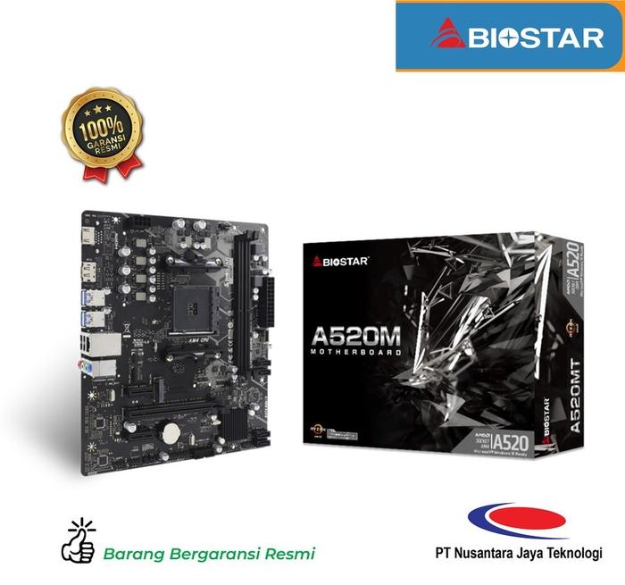 Jual Motherboard Biostar A520MT AM4 DDR4 microATX Biostar