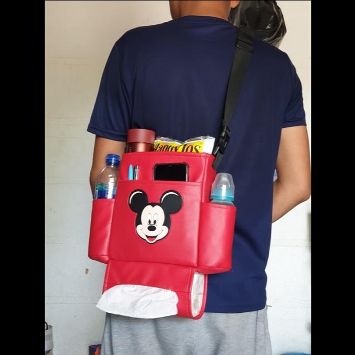 Gambar CSO asesoris interior mobil car seat organizer tas belakang jok mobil multi fungsi bisa dipasang di kursi mobil dan dipakai dibadan bahan kulit sintetis kualitas seperti cover sarung jok mobil - TASMikimosMERAH dari WawanWaone undefined Tokopedia