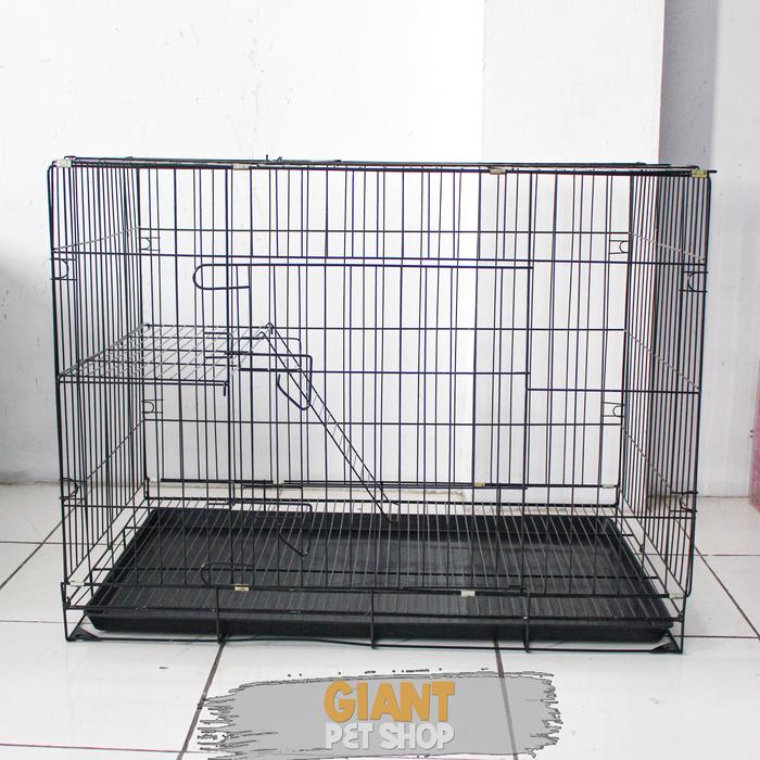 Gambar KANDANG Kucing Jumbo XXL 90 | KANDANG Besi Hewan Ukuran Super Besar - Hitam, Bubble dari Giant Pet Shop Depok undefined Tokopedia