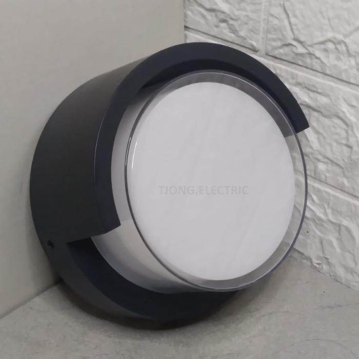 Gambar Lampu Dinding Hias Outdoor 10WATT Kotak Bulat BIG SIZE Wall Lamp BESAR - BULAT dari SUPPLIER LED INDONESIA undefined Tokopedia