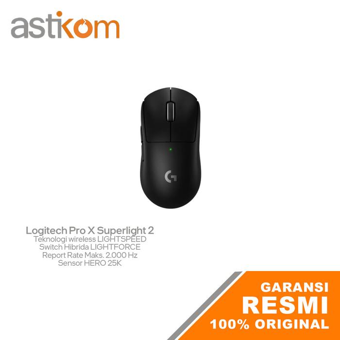 Gambar Gaming Mouse Logitech Pro X Superlight 2 Wireless - Black dari Astikom undefined Tokopedia