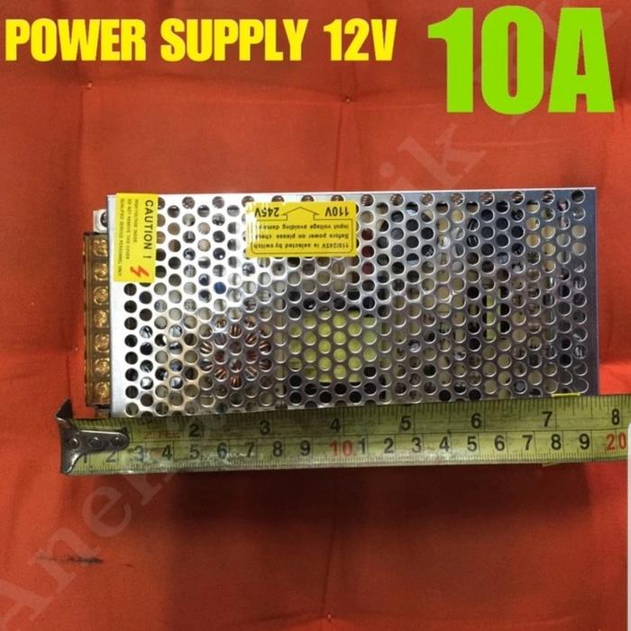 Gambar POWER SUPPLY 12V 10A JARING Trafo 10 A Adaptor 10 Amper LED STRIP CCTV - BESAR 21X11X4,5, TANPA BUBBLE dari Aneka Listrik KK undefined Tokopedia