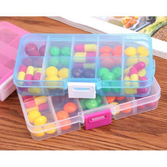 Gambar Kotak Tempat Obat Penyimpanan Obat Pil Tablet Storage Box Aksesoris - Random dari tokoachul undefined Tokopedia