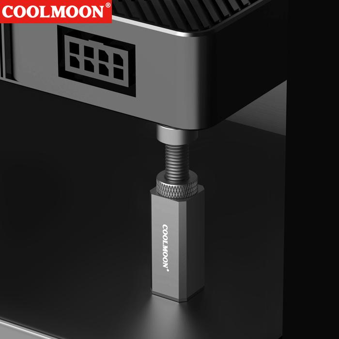 Gambar Coolmoon VGA Holder Standing graphic card stander Bracket - BLACK, 12CM dari FRIENDLY COM undefined Tokopedia