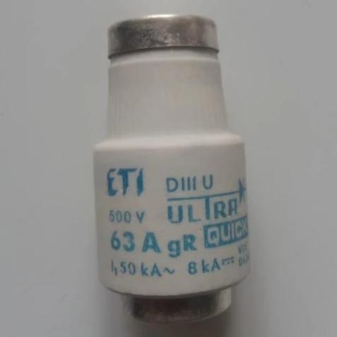Gambar Fuse link DIII UQ gR 63A/500V Fuse DIII/33R 63A 500V Ultra Rapid  ETI dari Uli Electricshop undefined Tokopedia