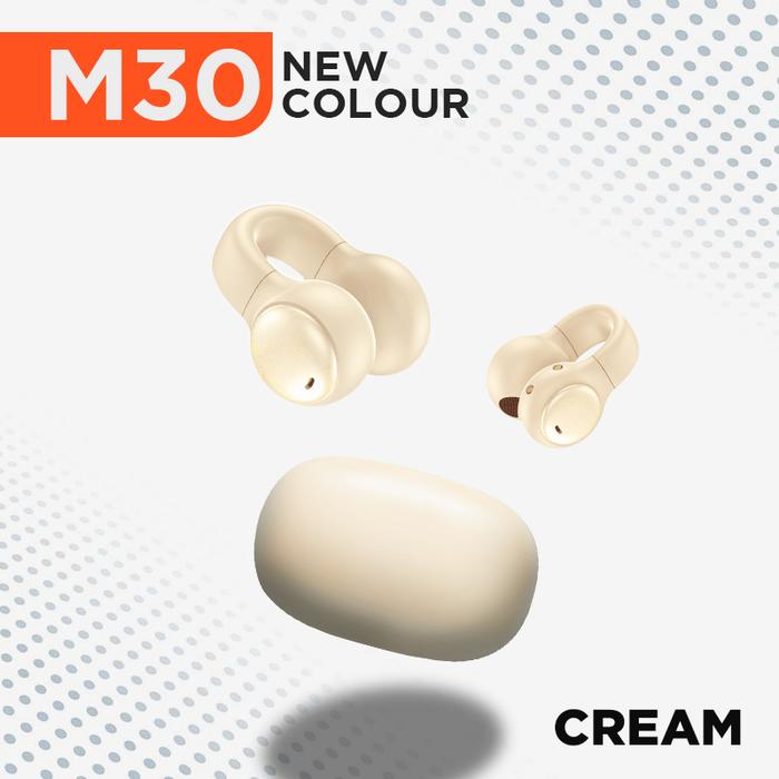 Gambar KINGLUCKY M30 TWS Bluetooth Bone Conduction Sport Model Earphone - KRIM dari Kinglucky_Official undefined Tokopedia