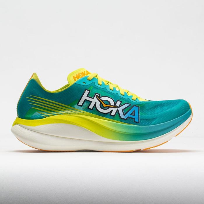 Gambar SEPATU HOKA ROCKET X2 RUNNING GREEN YELLOW 40-45 ORIGINAL - 38 dari sepatukita25 undefined Tokopedia