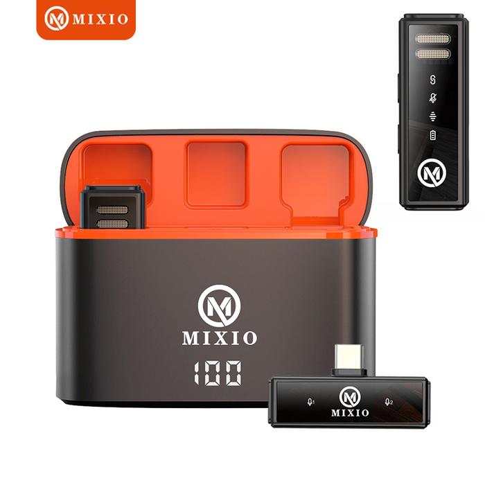 Gambar MIXIO S12Pro S11Pro Microphone Wireless Mic clip on Live Lavalier - S14PRO TYPE C dari MIXIO undefined Tokopedia