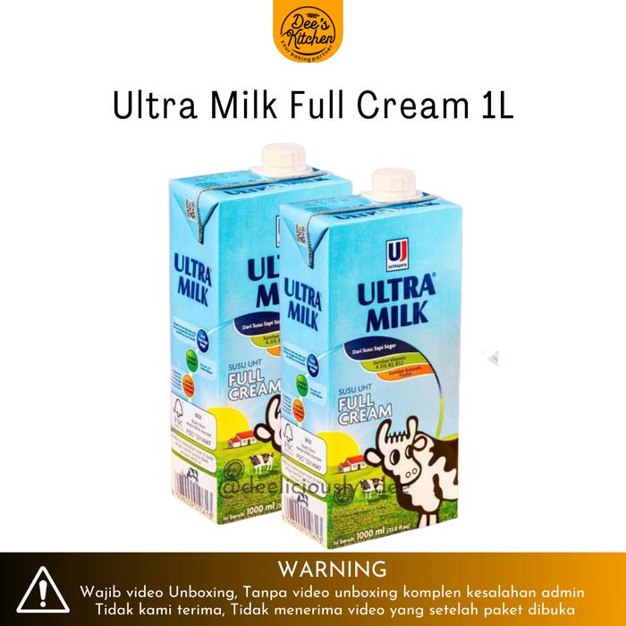 Gambar Susu UHT ULTRAMILK full cream 1L dari Dees kitchen bogor undefined Tokopedia