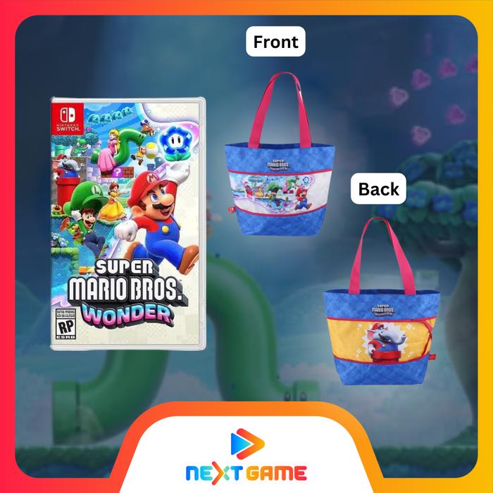 Gambar Nintendo Switch Super Mario Bros Wonder - Game + Totebag dari Next Game_NEW undefined Tokopedia