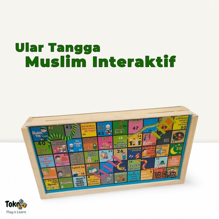 Gambar Mainan Board Game Ular Tangga Kayu Wooden Snake Ladder Interaktif Seru - Muslim dari Danzel Corner undefined Tokopedia