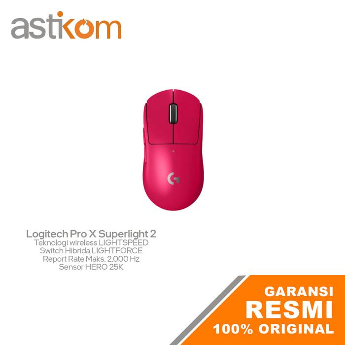 Gambar Gaming Mouse Logitech Pro X Superlight 2 Wireless - Magenta dari Astikom undefined Tokopedia