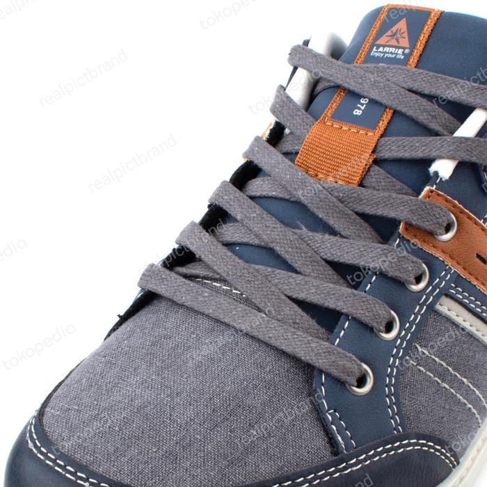 Gambar Larrie Sepatu Pria Sneackers , Upper Lace Up Breathable - navy, 41 dari realpictbrand undefined Tokopedia