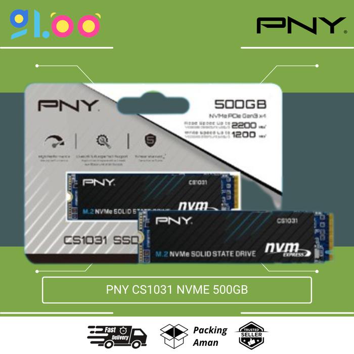 Pny Cs1031 Pny Nvme 500gb Jual PNY CS1031 SSD NVMe 500GB PCIe Gen3