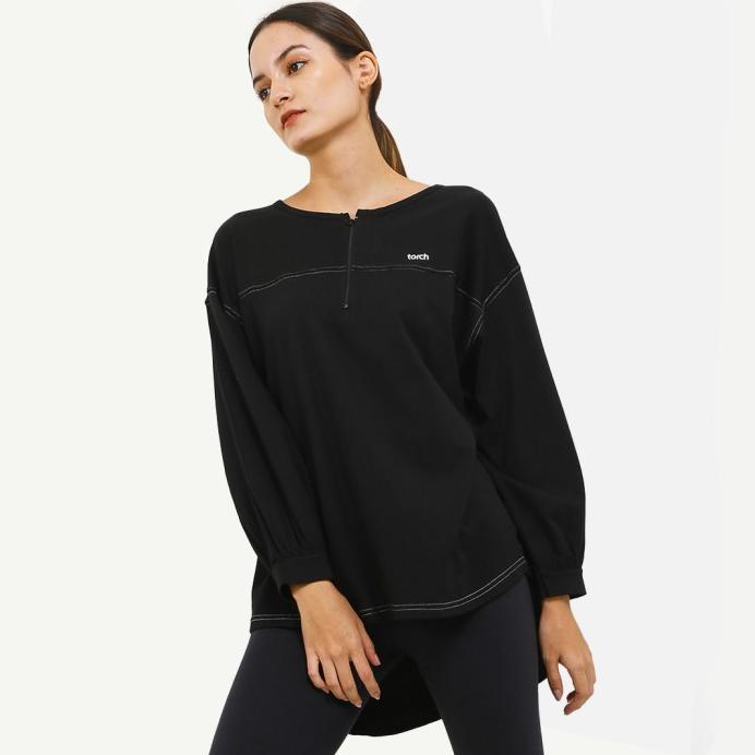 Gambar Original Torch Tunik Kaos Lengan Panjang - Tunik Ultracomfy Tencel - Hitam, S dari zendishop undefined Tokopedia