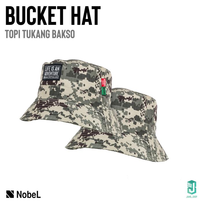 Gambar Bucket Hat|Topi Tukang Bakso|NobeL Outdoor|Bolak-Balik|Ribstop - DigiCamo Nordic dari Jam8 Shop undefined Tokopedia