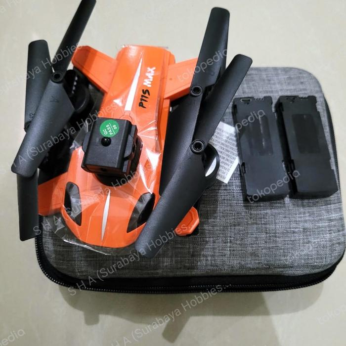 Gambar Drone Quadcopter Drone Lipat Drone P11S Orange Max Dual HD Camera - 2 Baterai dari SHA Surabaya Hobbies Gunpla undefined Tokopedia