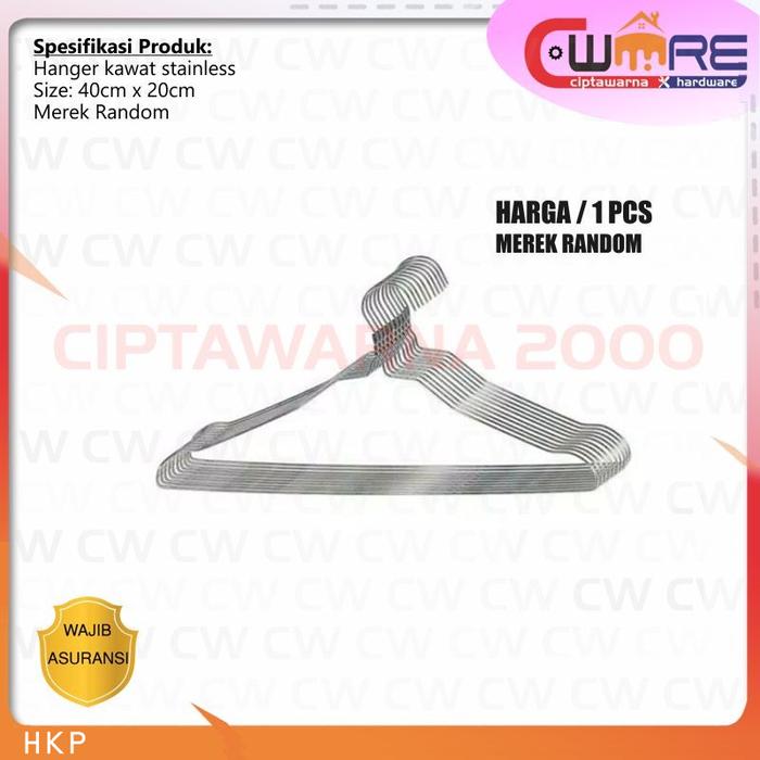 Gambar Gantungan Hanger Jemuran Baju 10 pcs Kawat Coating Plastik - POLOS dari Ciptawarna2000 Home Living undefined Tokopedia