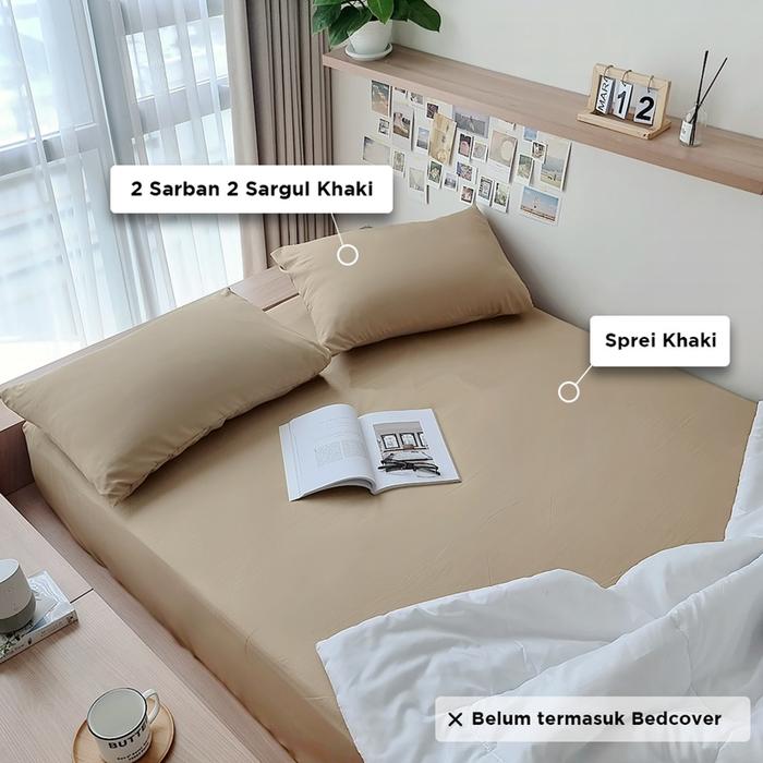 Gambar Sprei Polos King/Queen Katun Microtex VITO SIGNATURE No.1 - 180X200 CM - HIJAUU dari Ciptawarna2000 Home Living undefined 5 Tokopedia