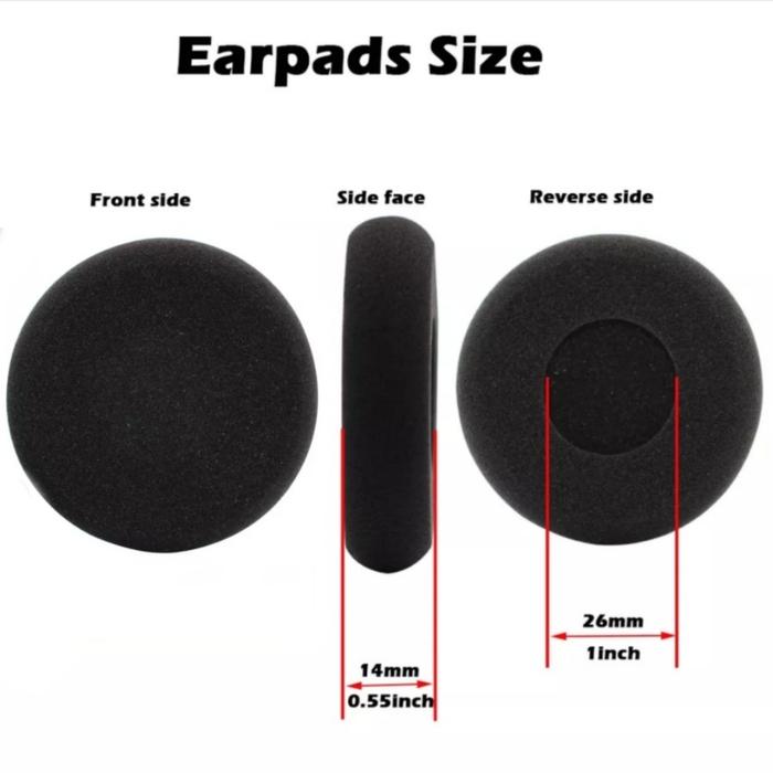 Gambar Earcup Earpad Cushion Logitech H340 H 340 / Material Foam Sponge - Foam Tebal HTM dari CODMarketing undefined Tokopedia