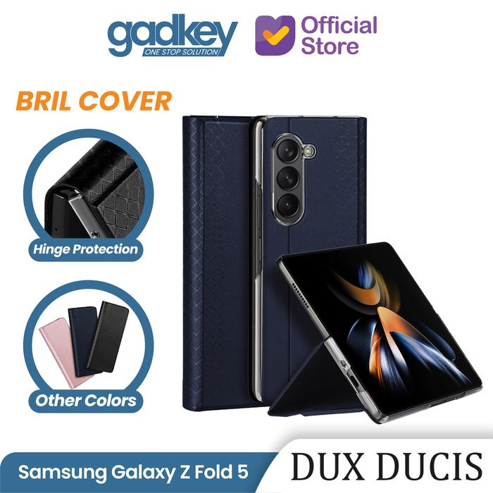 Gambar Case Samsung Galaxy Z Fold 5 Dux Ducis Brill Hinge Flip Cover Casing - Blue dari GAD Official undefined Tokopedia