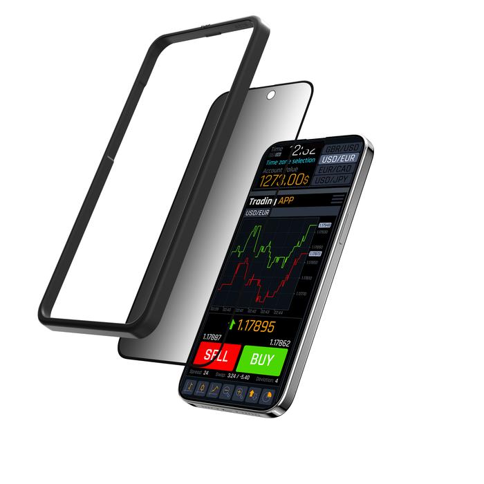 Gambar Tempered Glass iPhone 15 Pro Max Plus MagEasy 9H Screen Protector - Privacy, 15 dari Originale Store undefined Tokopedia