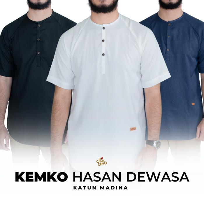 Gambar Kemko Kemeja Koko Pria Dewasa Hasan Lengan Pendek Size XL - 3XL - M, Mocca dari Gudang Salman undefined Tokopedia