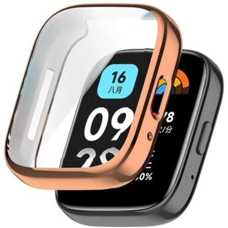 Gambar Case pelindung Layar tempered Glass/Bumper Redmi watch 3 active - Rose gold dari terminaljam undefined Tokopedia