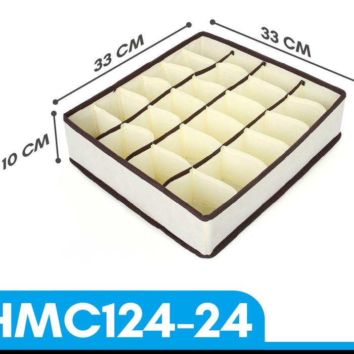 Gambar STORAGE BOX CELANA DALAM | UNDER WEAR & BAJU | TEMPAT PENYIMPANAN PAKA - 24 slot dari joelandjanice undefined Tokopedia
