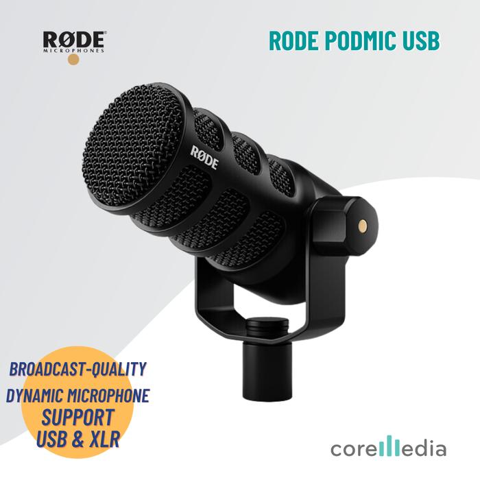 Gambar Rode PodMic USB and XLR Dynamic Broadcast Microphone dari Core Media undefined Tokopedia