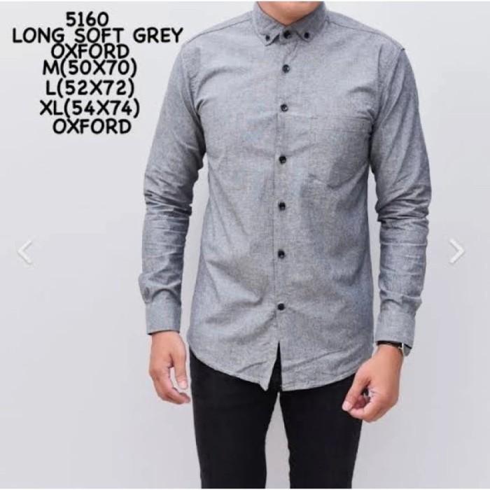Gambar Kemeja Turkish Lengan Panjang Slimfit Kuliah Kerja Santai Formil - Abu muda, XL dari Diskonfashion undefined Tokopedia