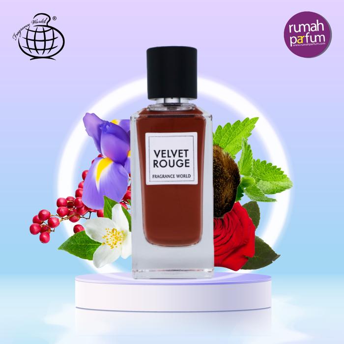 Promo Parfum Fragrance World Velvet Rouge Unisex 100 ML - Jakarta Barat