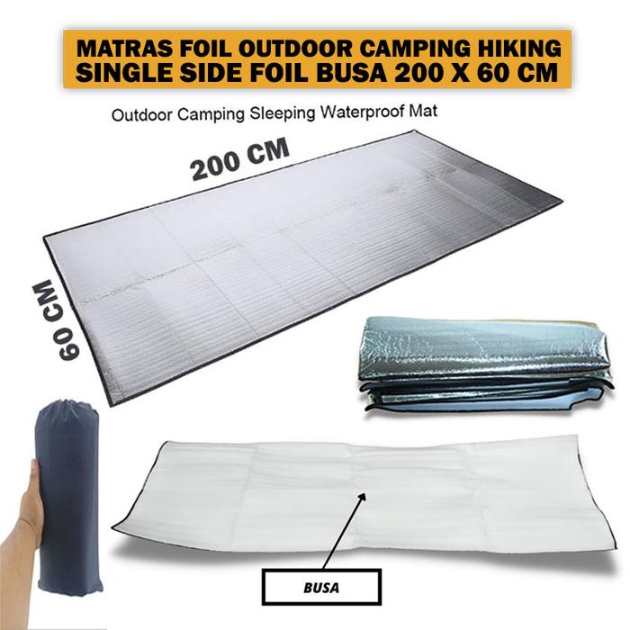 Gambar Matras aluminium foil double layer 100x200 cm - matras foil ultralight - SINGLE 200X60 dari AIMPRO INDONESIA undefined Tokopedia