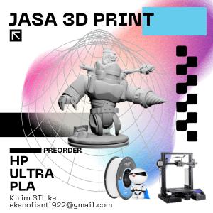 Gambar Jasa Cetak Print 3D Printing HP PLA ULTRA PLA+ - 0.2 dari Asha 3D Printing undefined Tokopedia