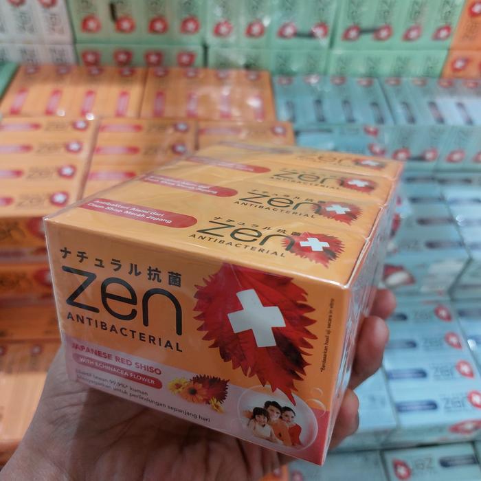 Gambar SABUN ZEN ANTIBACTERIAL ISI 4 / SABUN MANDI ZEN - ECHINACEA 70G dari TBMO Wiyung undefined Tokopedia
